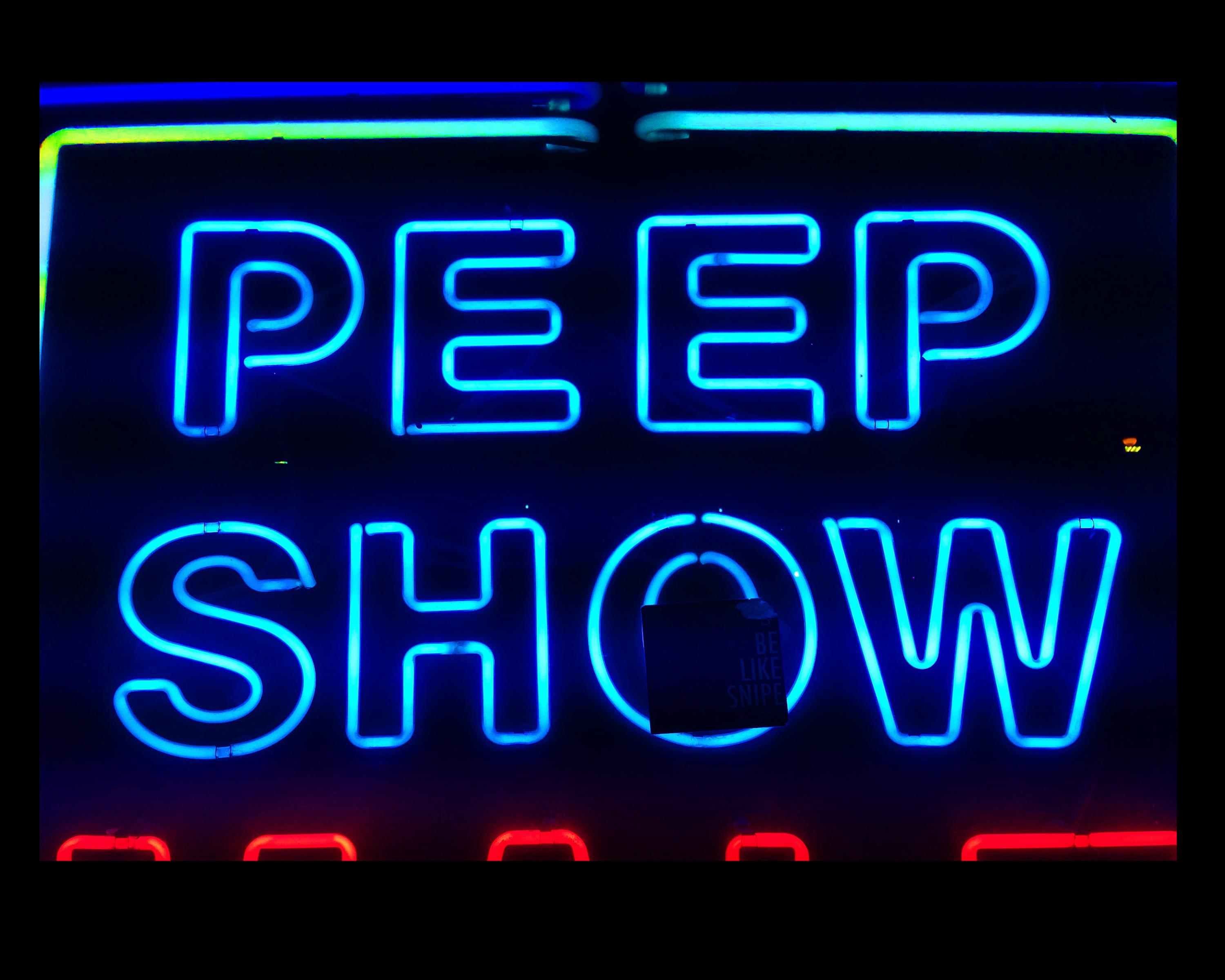 Richard Heeps Print - Private Booths, New York - Neon Color Street Photography