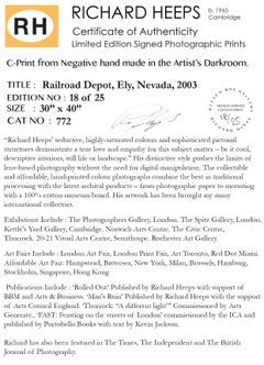 Railroad Depot, Ely Nevada, 2003 - After the Gold Rush - Architecture Photograph