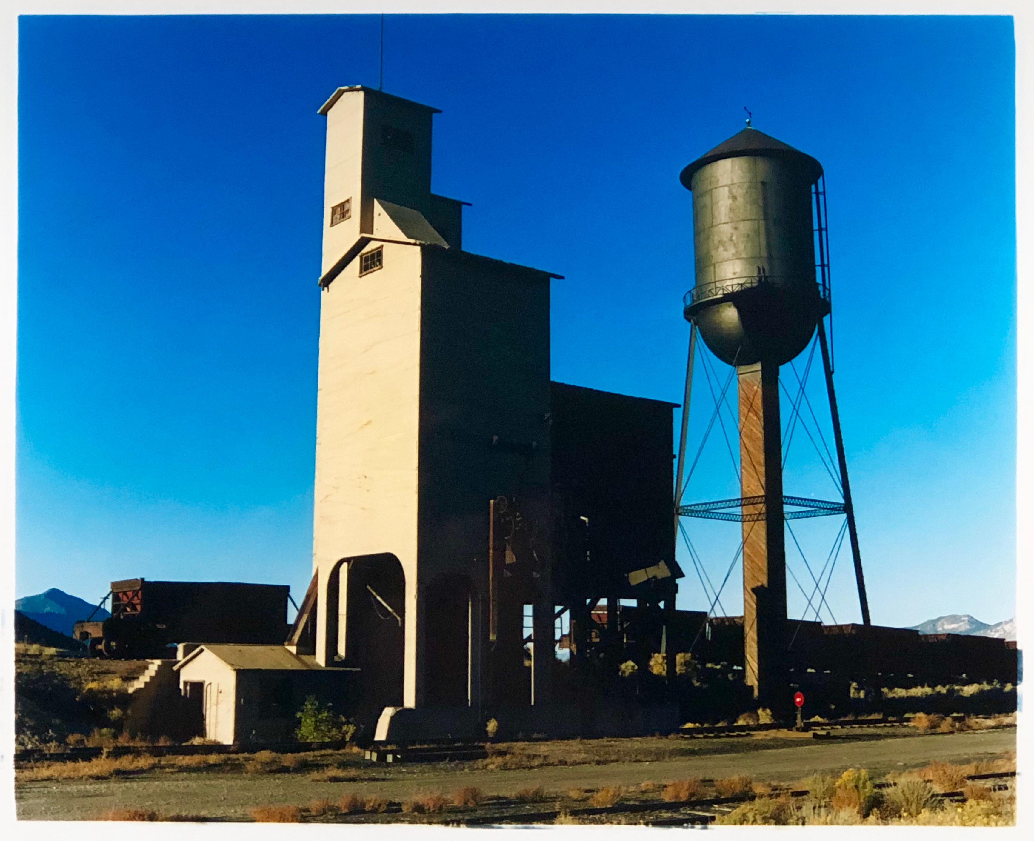 Richard Heeps Color Photograph - Railroad Depot, Ely Nevada, 2003 - After the Gold Rush - Architecture Photograph