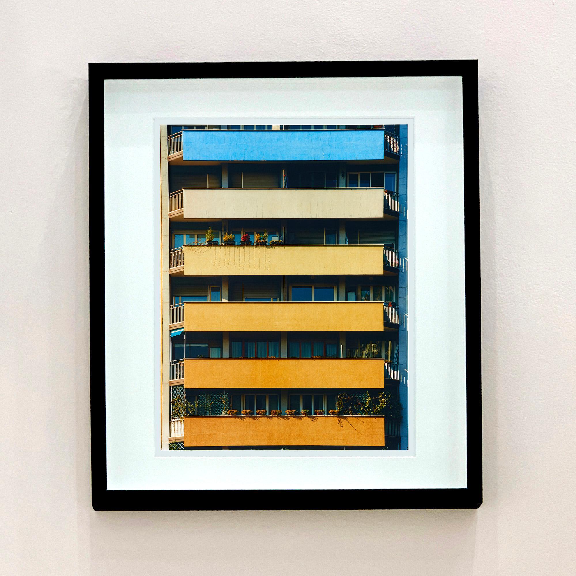 Rainbow Apartments, Italian architecture photograph from Richard Heeps series A Short History of Milan. 

A Short History of Milan' began in November 2018 for a special project featuring at the Affordable Art Fair Milan 2019 and the series is