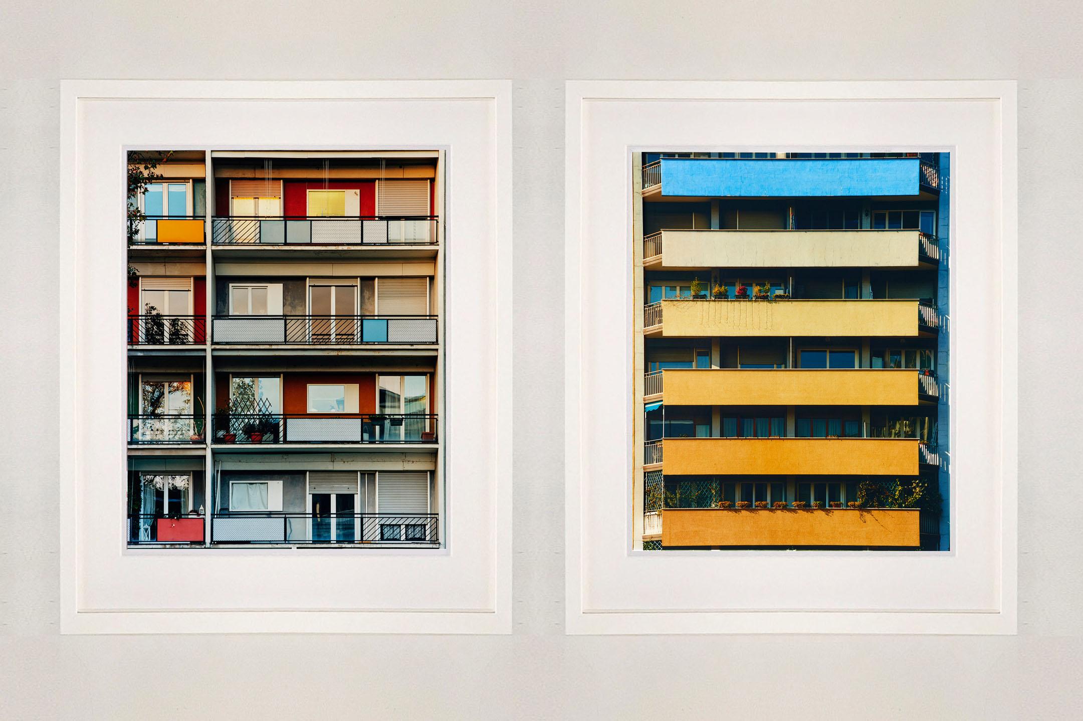 Rainbow Apartments, Milan - Italian Architecture Photograph  For Sale 2