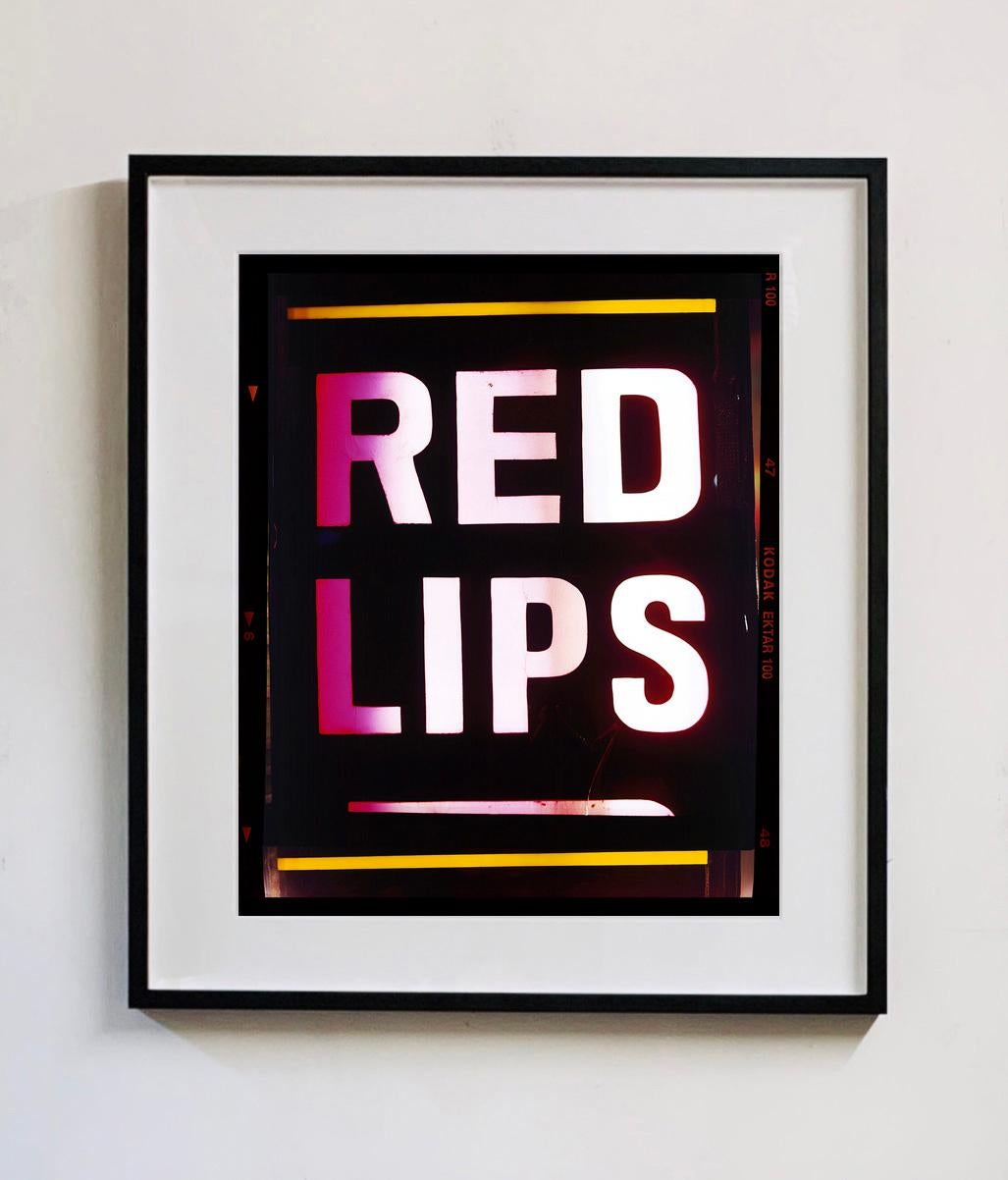 Red Lips, Kowloon, Hong Kong - Pop art color photography - Photograph by Richard Heeps