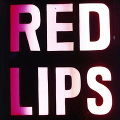 Red Lips, Kowloon, Hong Kong - Typography Pop Art Color photography 