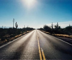 Road to Gunsight, Highway 86, Arizona - American landscape color photography