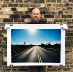 Road to Gunsight, Highway 86, Arizona – Farbfotografie der amerikanischen Landschaft