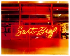 Salt Beef, London - Small Framed Neon Sign Typography Photograph