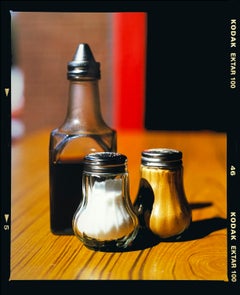 Salz, Pfeffer, Pfeffer und Vinegar, Clacton-on-Sea – Stillleben-Farbfotografie