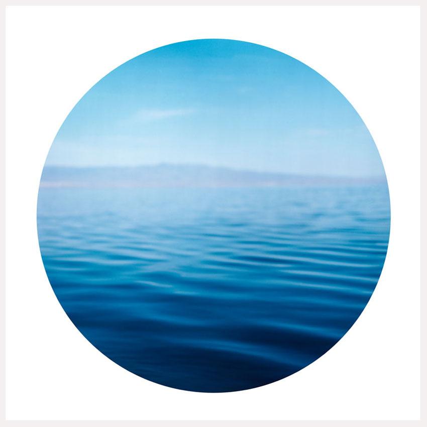 Richard Heeps Color Photograph - Salton Sea, California - Contemporary, Circle, Waterscape Photography