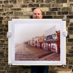 Caramelos de agua salada en la niebla, Atlantic City, Nueva Jersey - Foto americana en color