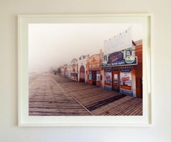Salzwasser-Toffee im Nebel, Atlantic City, New Jersey - Amerikanisches Farbfoto