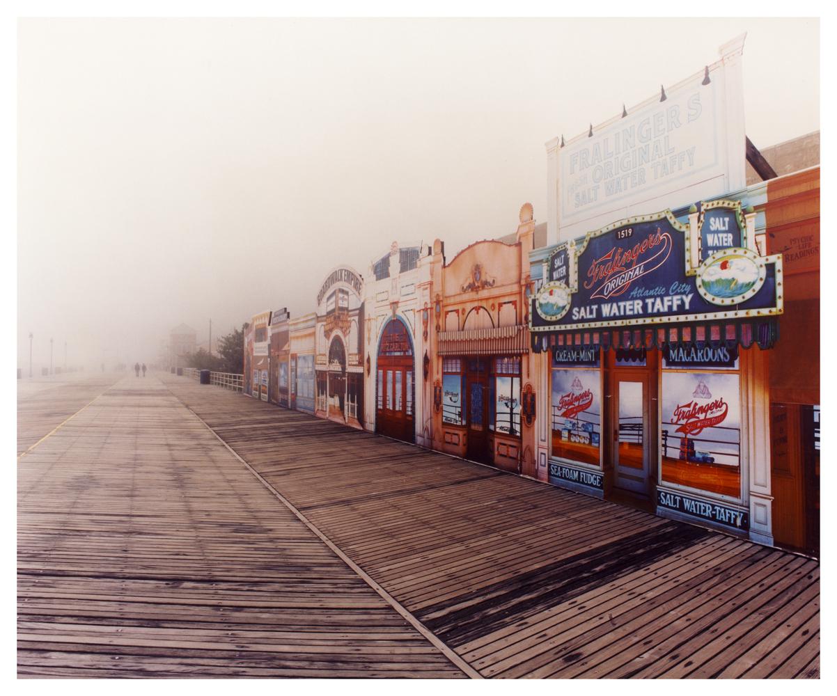Saltwater Taffy in the Mist, Atlantic City, New Jersey - American Color Photo