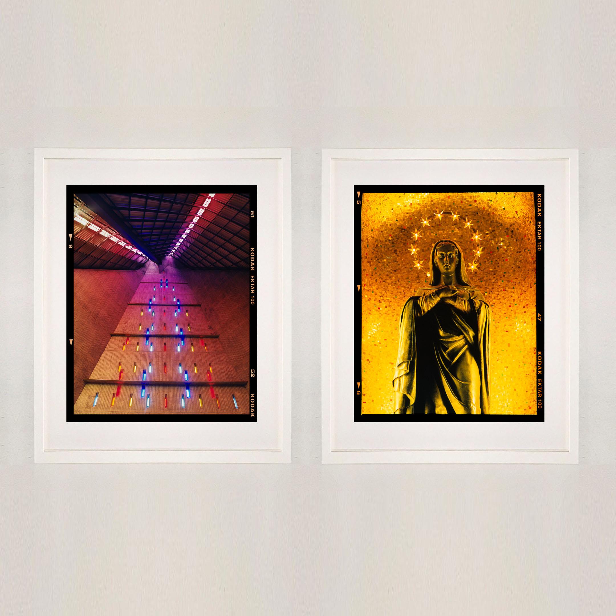 Santa Maria delle Grazie, Milan - Italian Church Interior Photograph - Orange Print by Richard Heeps