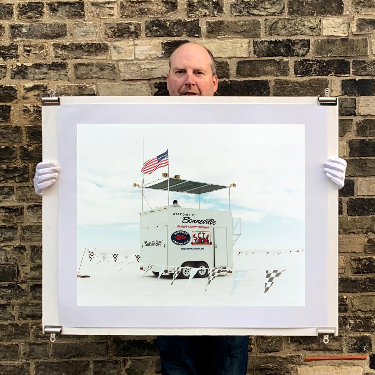This picture instantly has a cool Americana feel. The Control Tower and the chequered flag point to the famous Bonneville Speedway home to Sir Malcolm Campbell's 'Bluebird' and Craig Breedlove's 'Spirit of America' Land Speed Records and in 2005 it