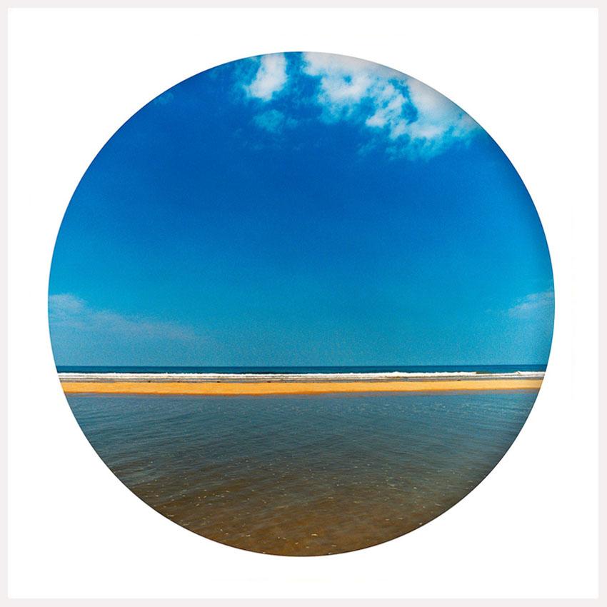 Richard Heeps Landscape Photograph - Scolt Head Yellow Sand, Norfolk - Contemporary, Circle, Waterscape Photography