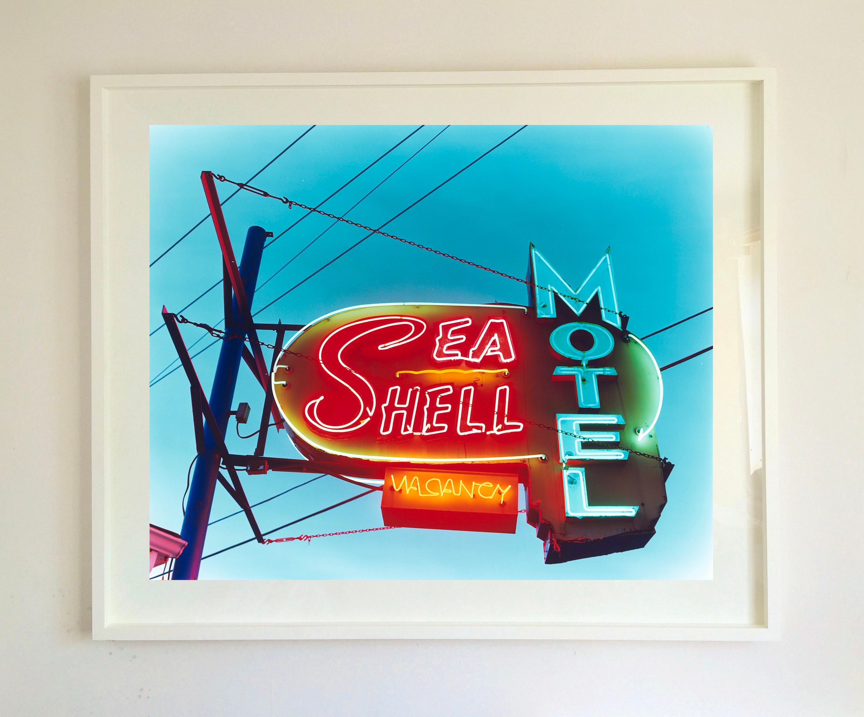 Sea Shell Motel, Wildwood, New Jersey - American Sign Porn Color Photography - Print by Richard Heeps