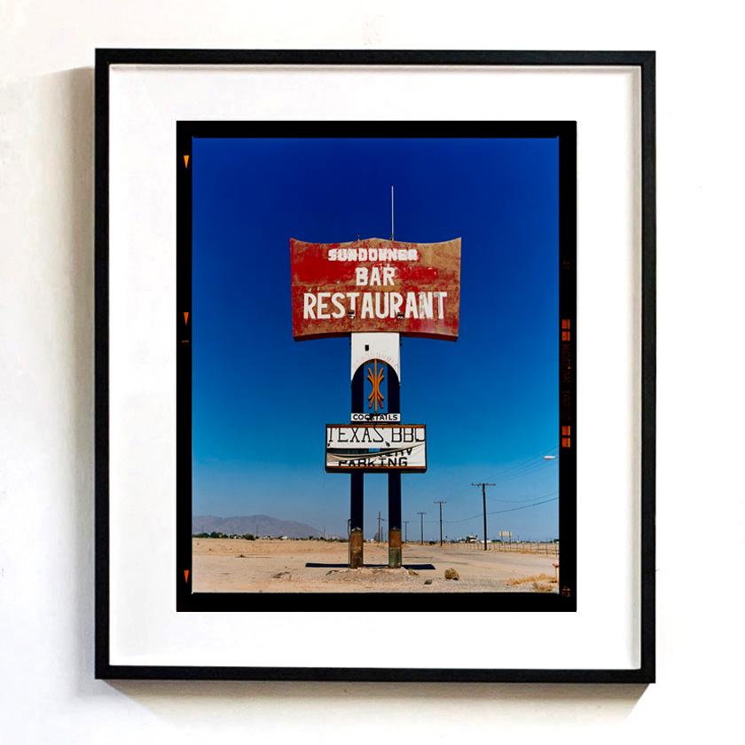 Set of Four Framed Pop Art Color Blue Sky American Sign Photographs in vendita 9