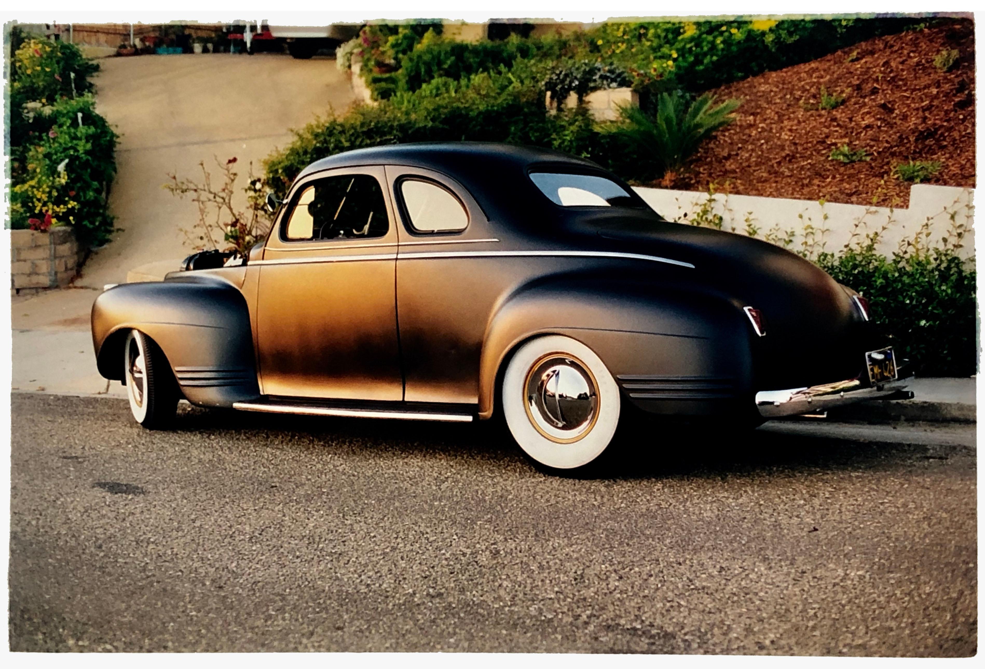 Richard Heeps Color Photograph - Shelly's '41 Plymouth, California - Dream in Color Series - Vintage Car Photo