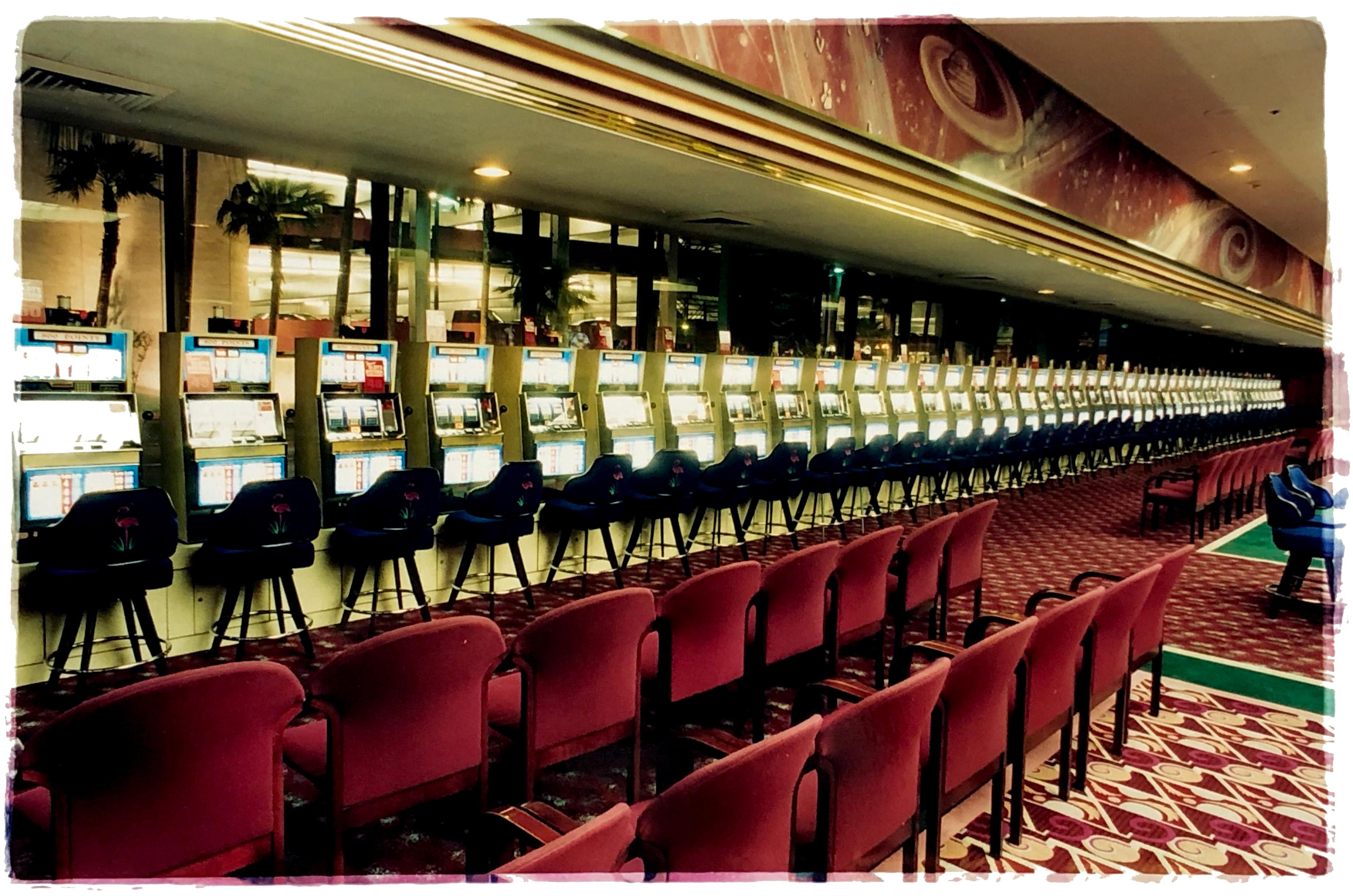 Richard Heeps Color Photograph - Slots, Las Vegas - Vintage interior contemporary color photography