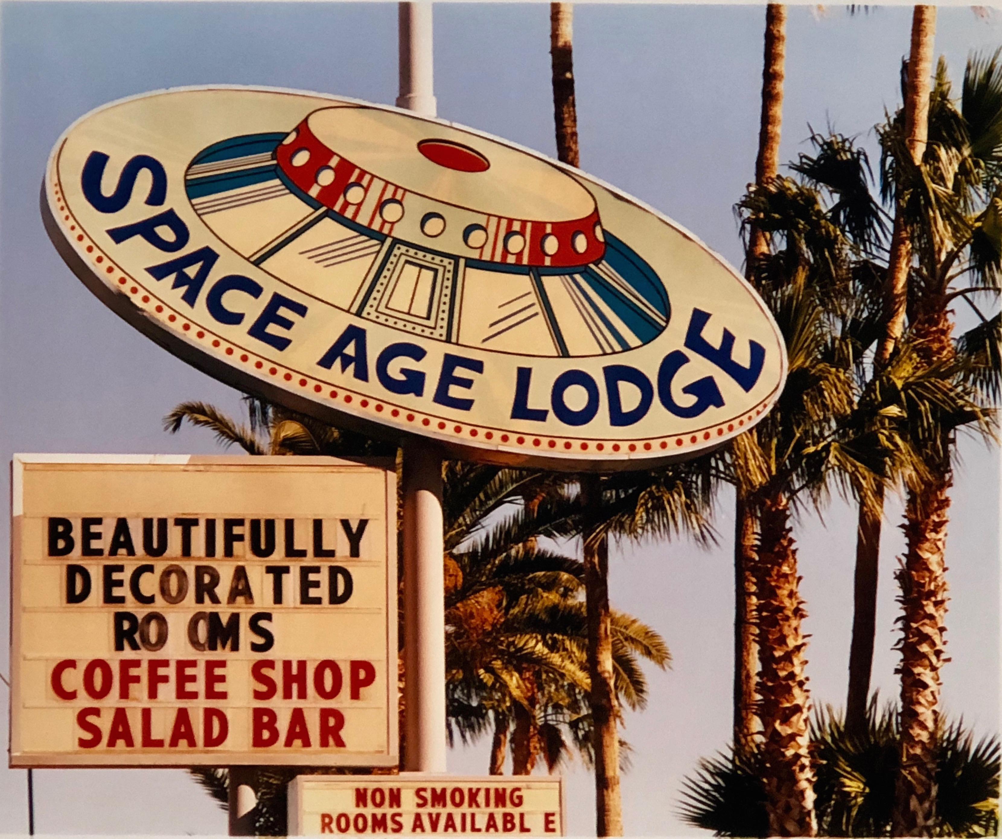 Richard Heeps Print - Space Age Lodge, Gila Bend, Arizona - Contemporary color photograph