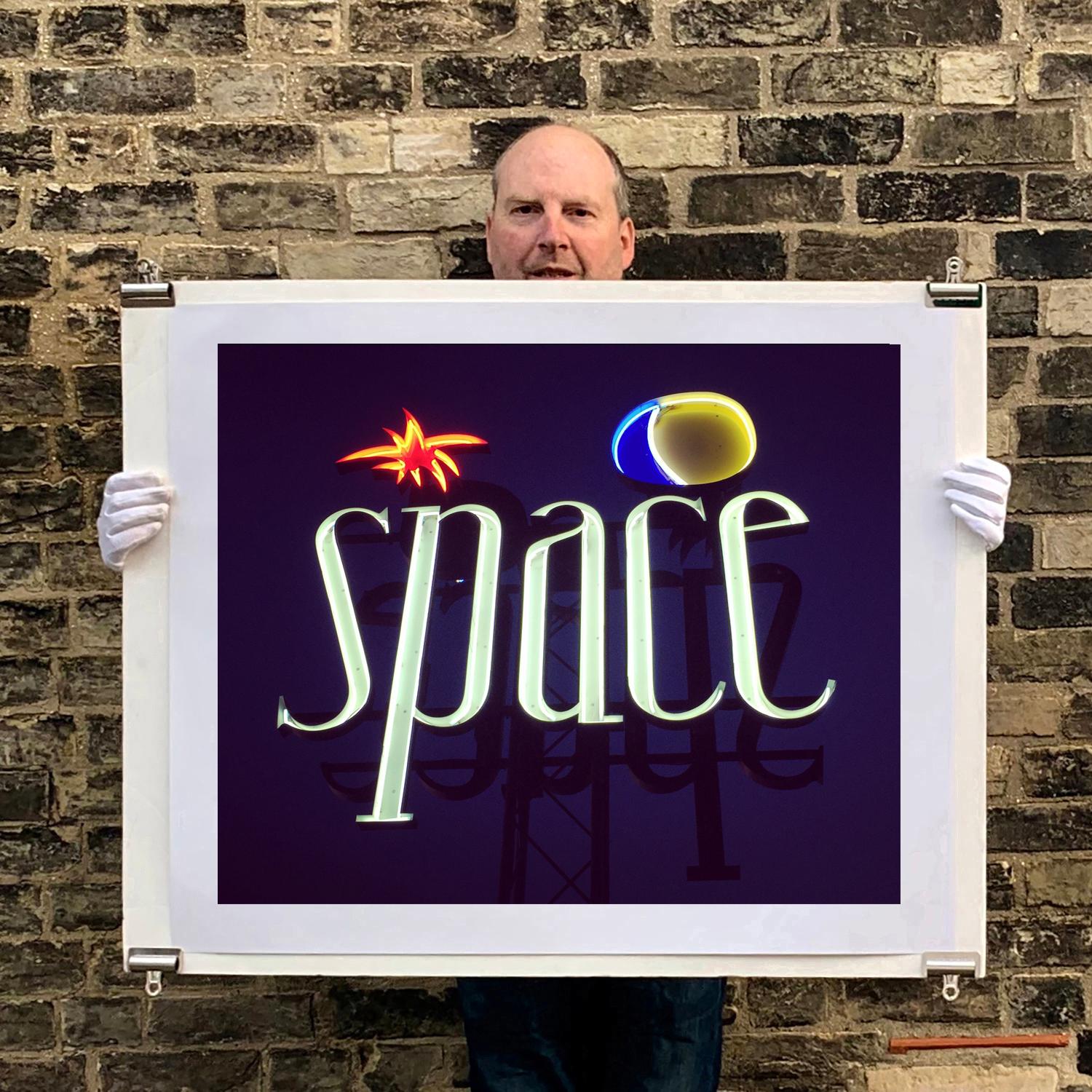 Space, Ibiza - Typography Color Photograph - Print by Richard Heeps