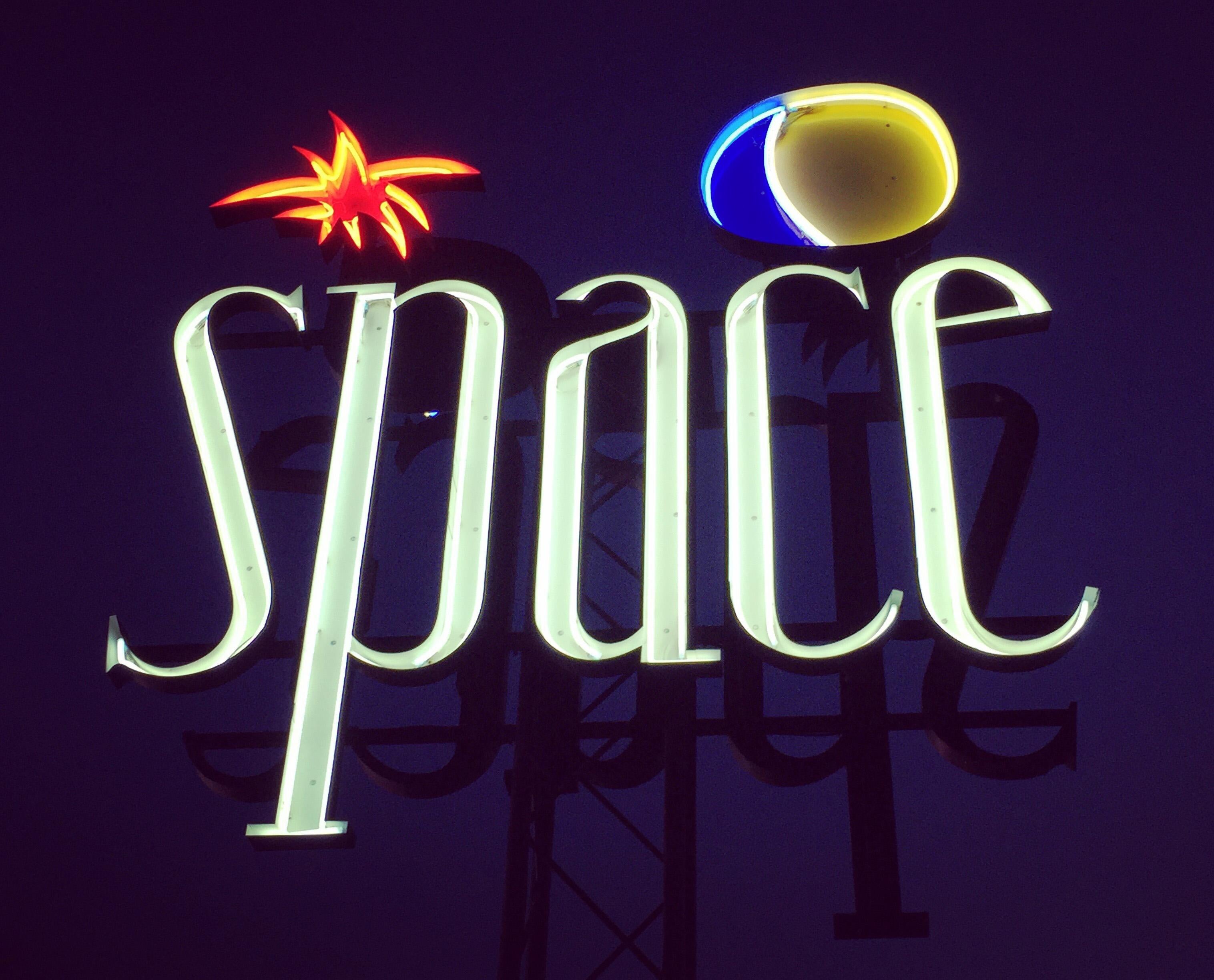 Richard Heeps Print - Space, Ibiza - Typography Color Photograph