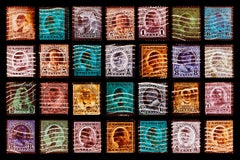Used Stamp Collection, Stamped - Pop Art color photography
