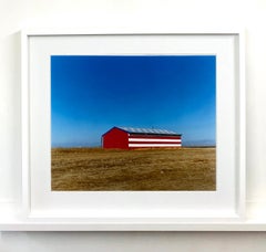 Stars & Stripes Barn, Oakhurst, California - American Color Photography
