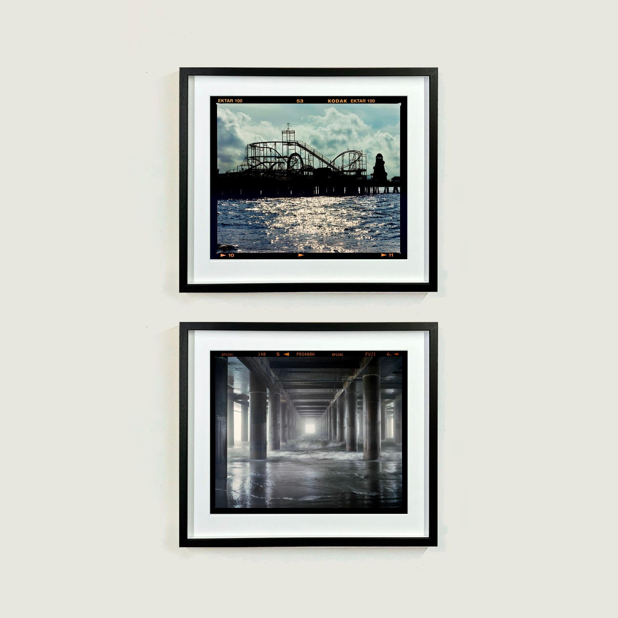 Steel Pier, Atlantic City, New Jersey - Architecture de bord de mer Photo monochrome en vente 3