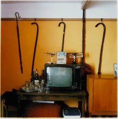 Sticks, Manea - Photographie d'intérieur vintage britannique en couleur