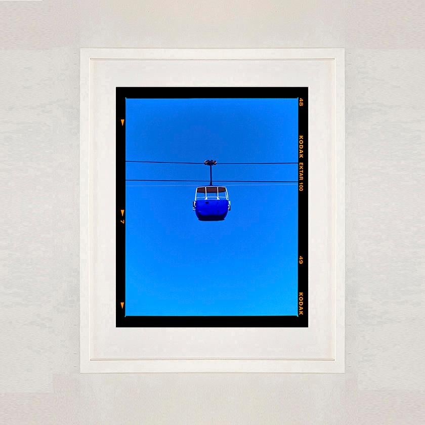 Summit Cable Car (Blue), Llandudno - Minimal Blue Color Photography For Sale 2