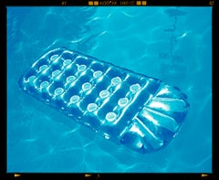 Sun Lounger, Palm Springs, California - Swimming Pool Blue Water Color Photo