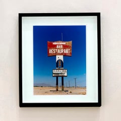 Sundowner Sign, Salton Sea, California - American Landscape Color Photography