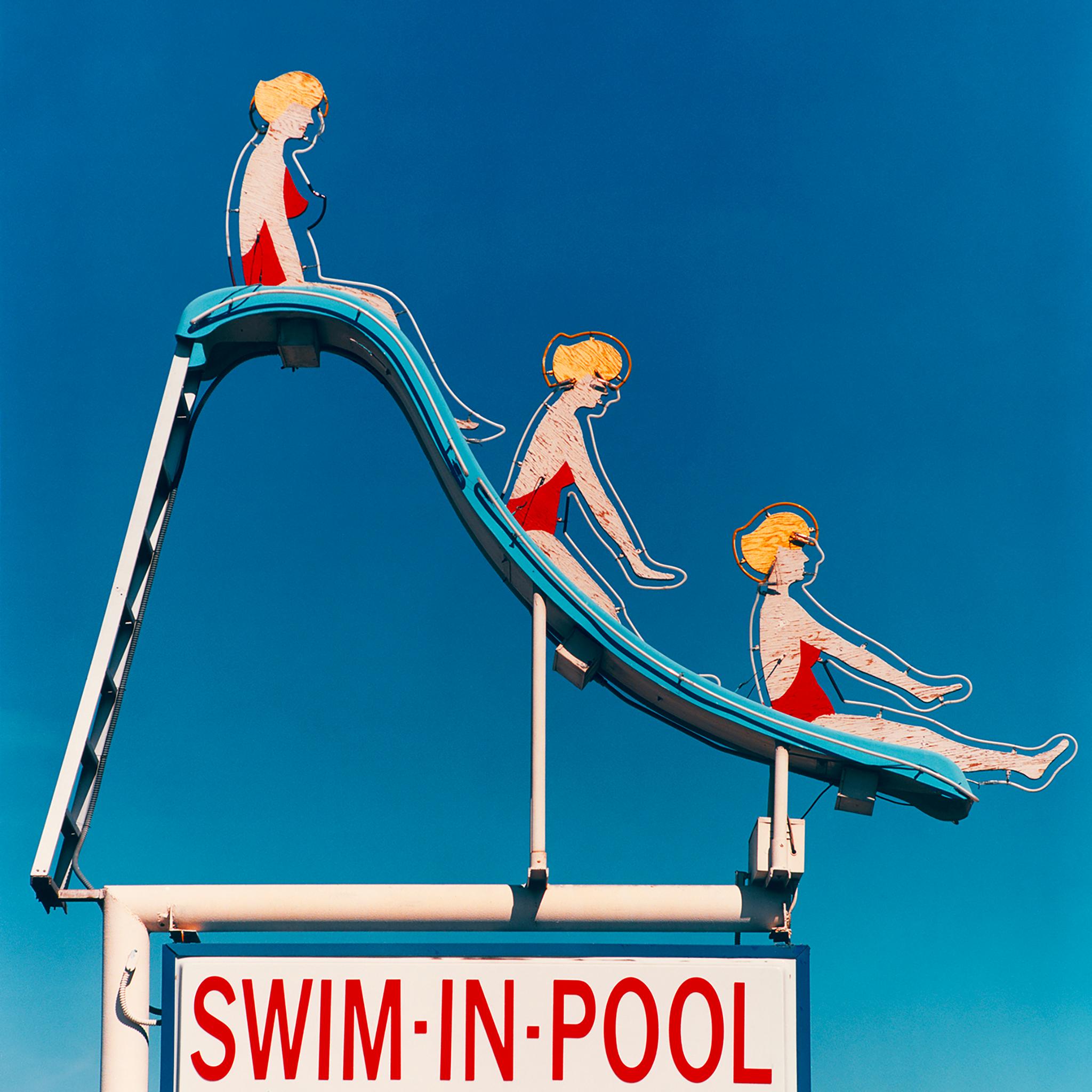 Swim-in-Pool, Las Vegas, Nevada - Americana Pop Art Color Photography