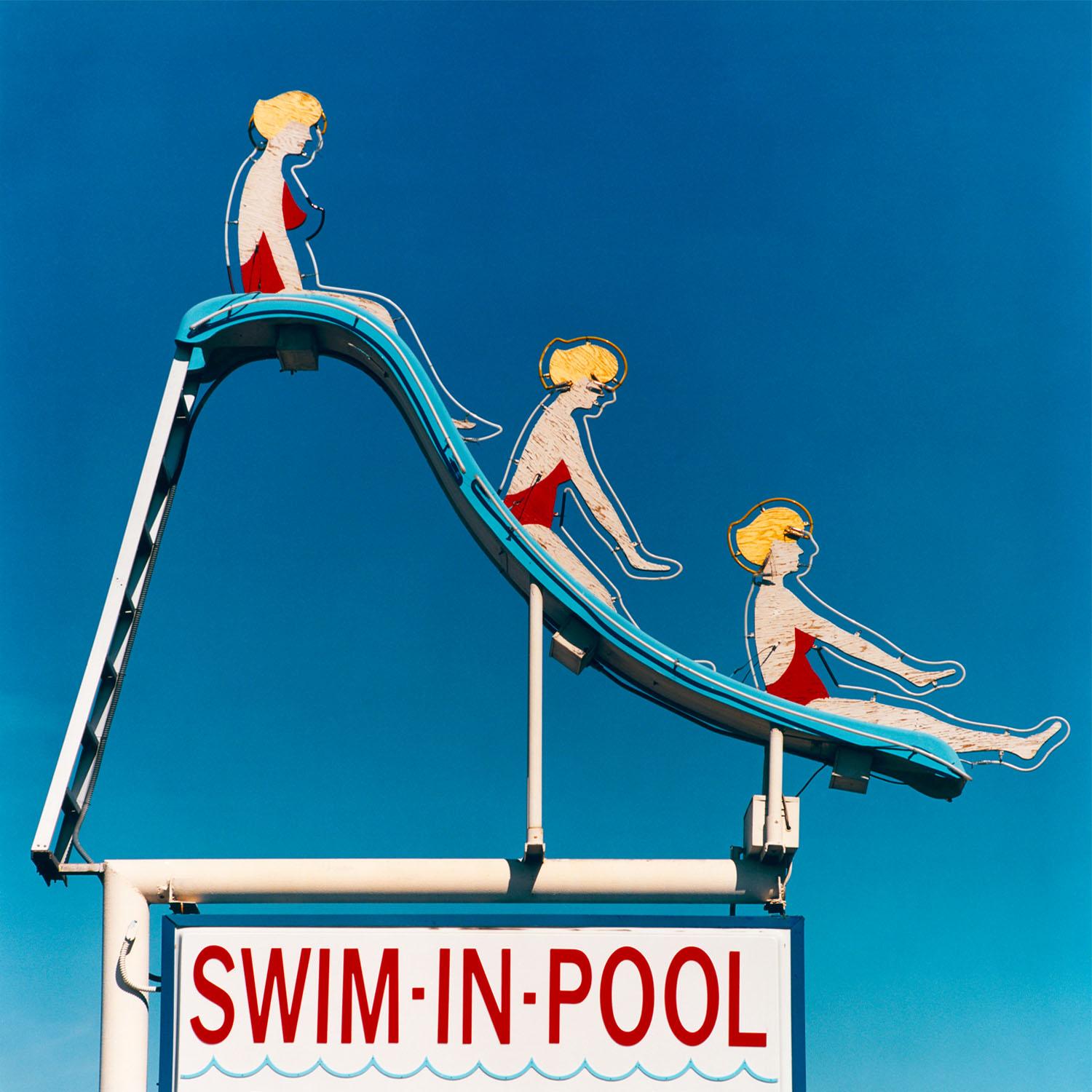 Richard Heeps Print - Swim-in-Pool, Las Vegas, Nevada - Americana Pop Art Color Photography