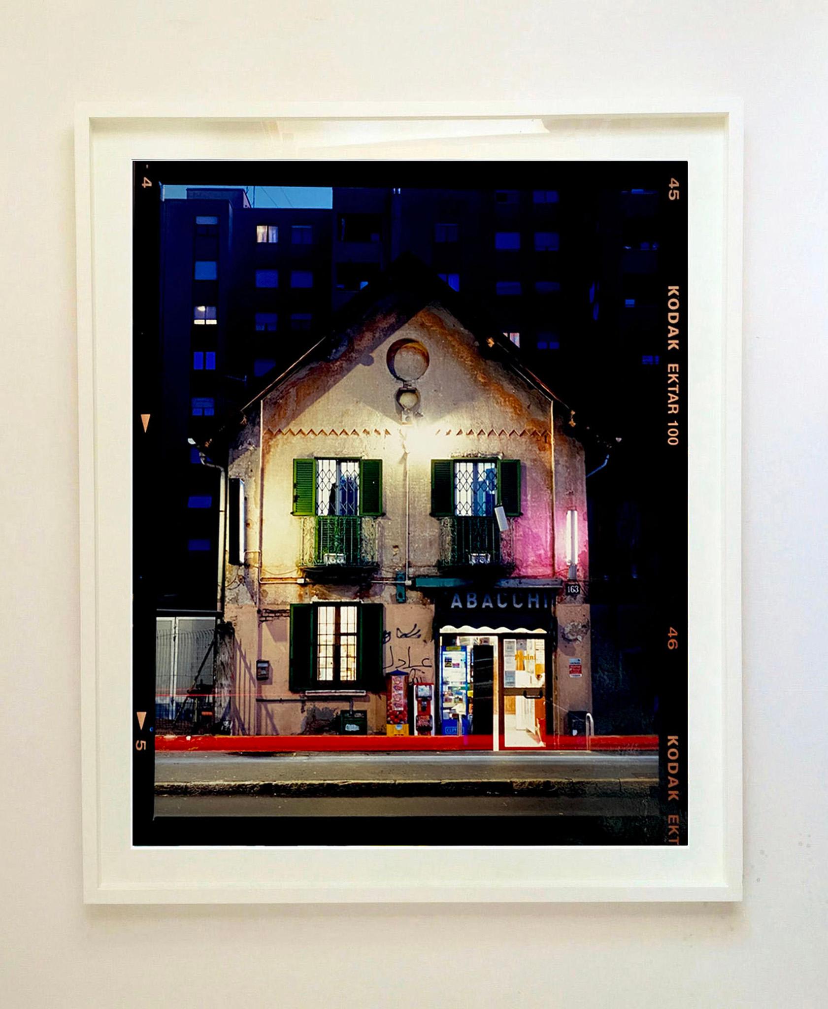 TABACCHI at Night, Milan - Architectural Color Photography For Sale 1