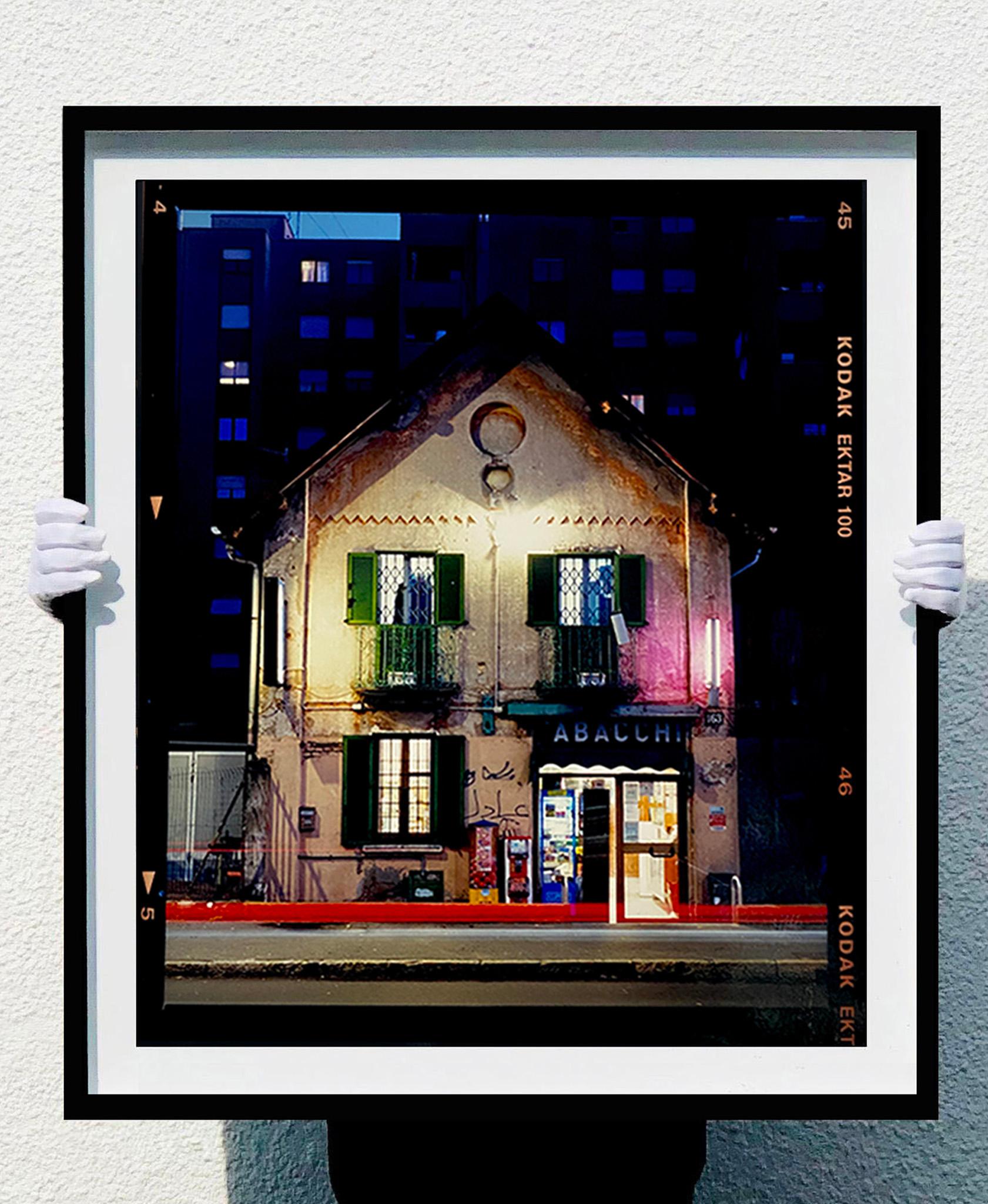 TABACCHI at Night, Milan - Architectural Color Photography For Sale 2