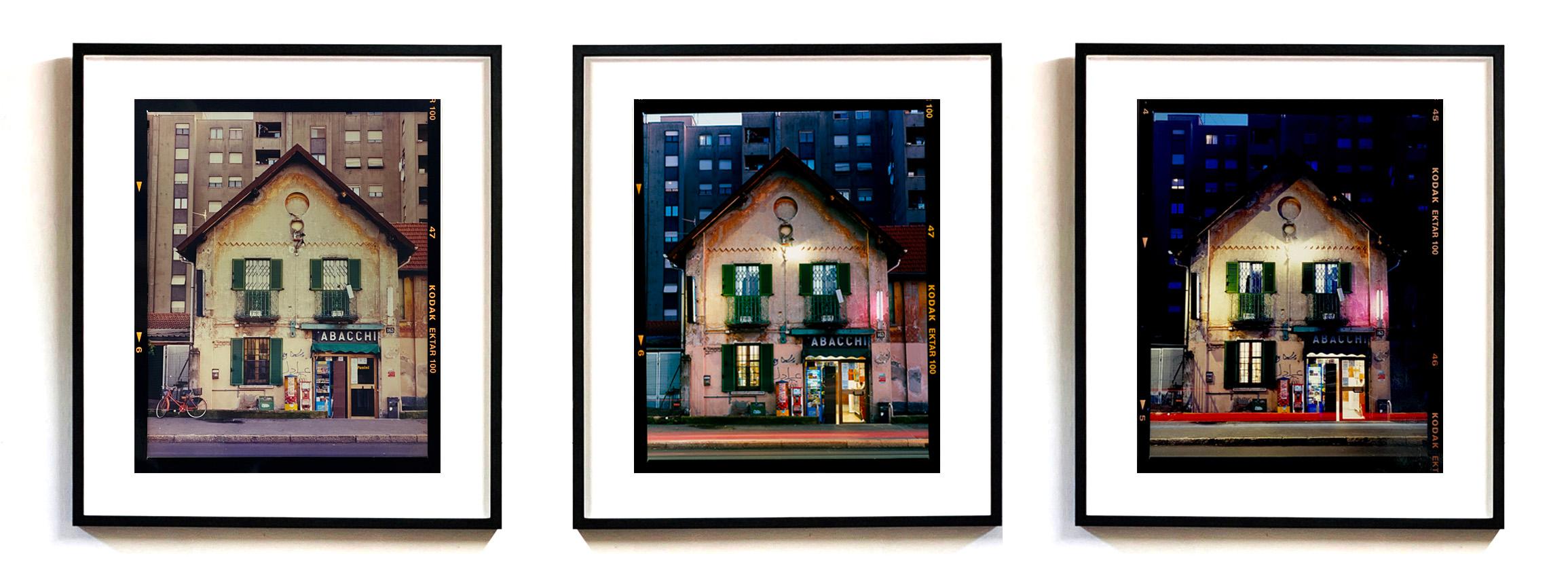 Richard Heeps Color Photograph - TABACCHI, Milan - Time Lapse Set of Three Framed Italian Architecture Photograph