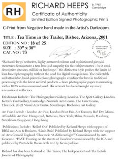 Tea Time in the Trailer, Shady Dell Trailer Park, Bisbee, Arizona