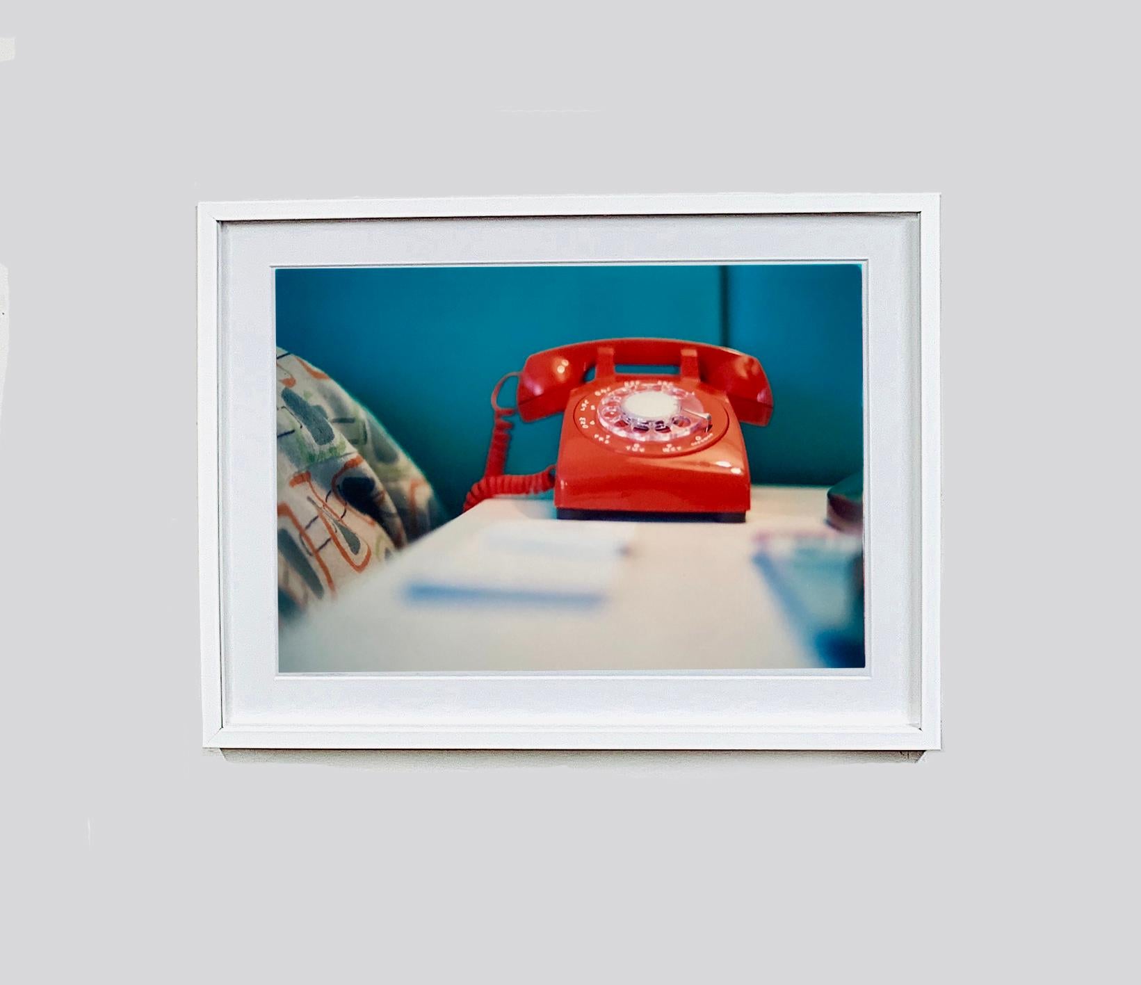 Telephone VI, Ballantines Movie Colony, Palm Springs - Interior Color Photo - Print by Richard Heeps