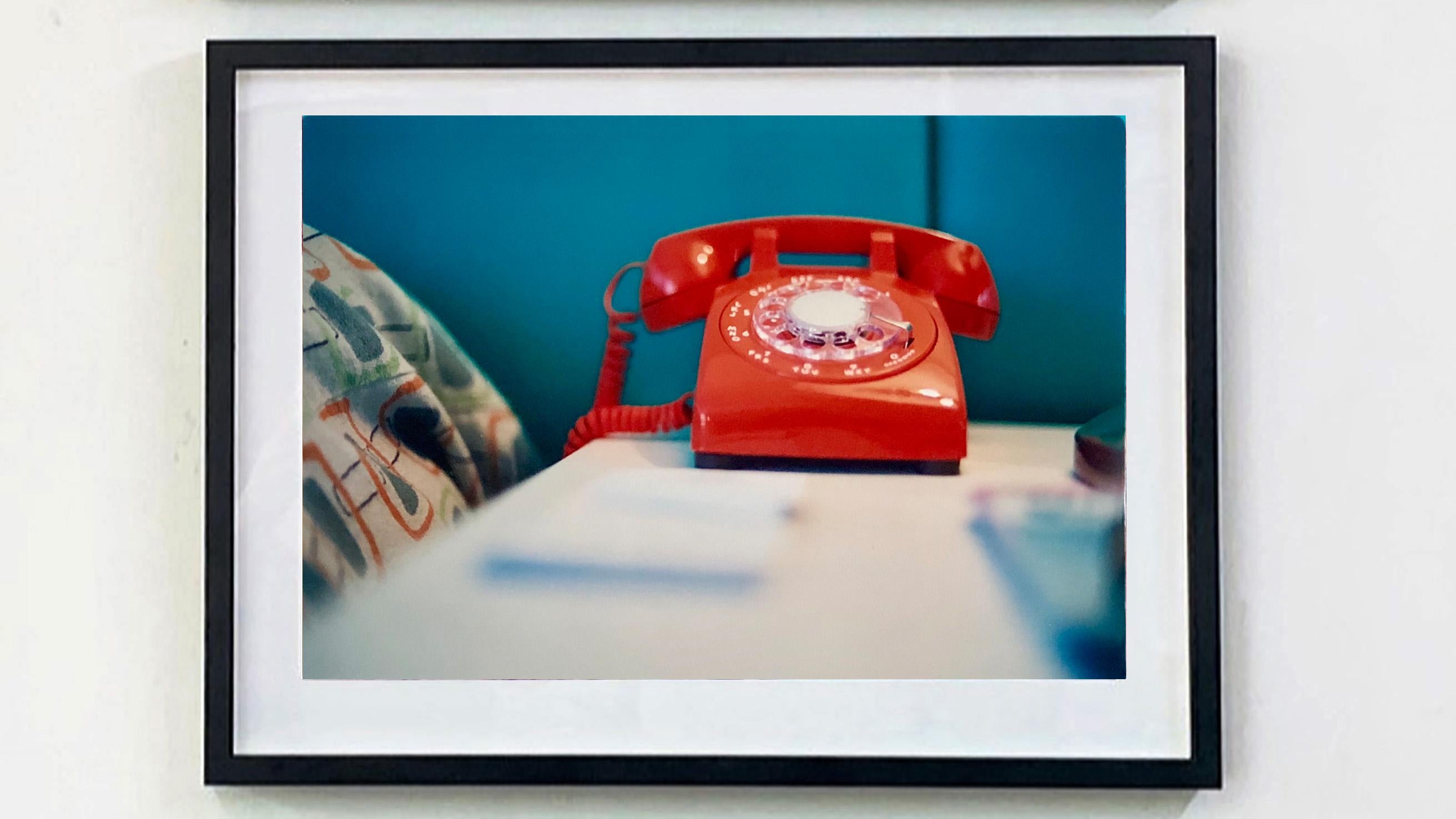 Telephone VI, Ballantines Movie Colony, Palm Springs - Interior Color Photo - Contemporary Photograph by Richard Heeps