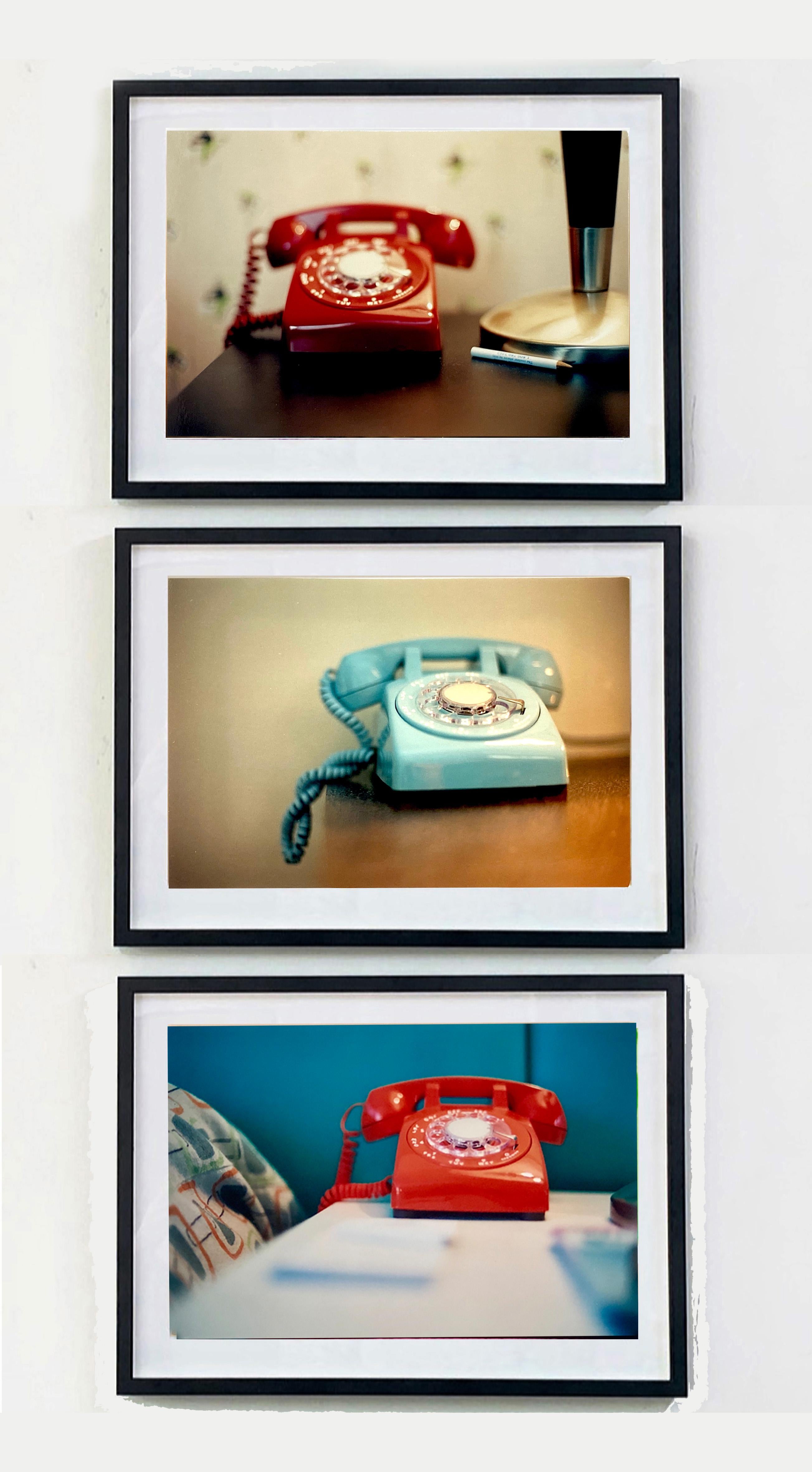 Telephone VI, Ballantines Movie Colony, Palm Springs - Interior Color Photo - Gray Print by Richard Heeps