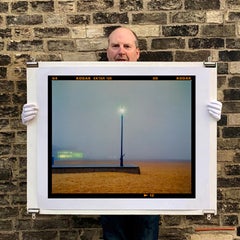 The Jetty, Norfolk - Misty Beach Color Photograph