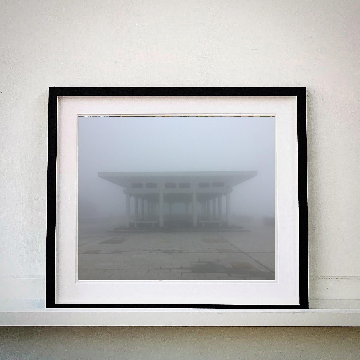 The Peak Pavilion, Hong Kong - Misty Day Color Photography - Contemporary Print by Richard Heeps