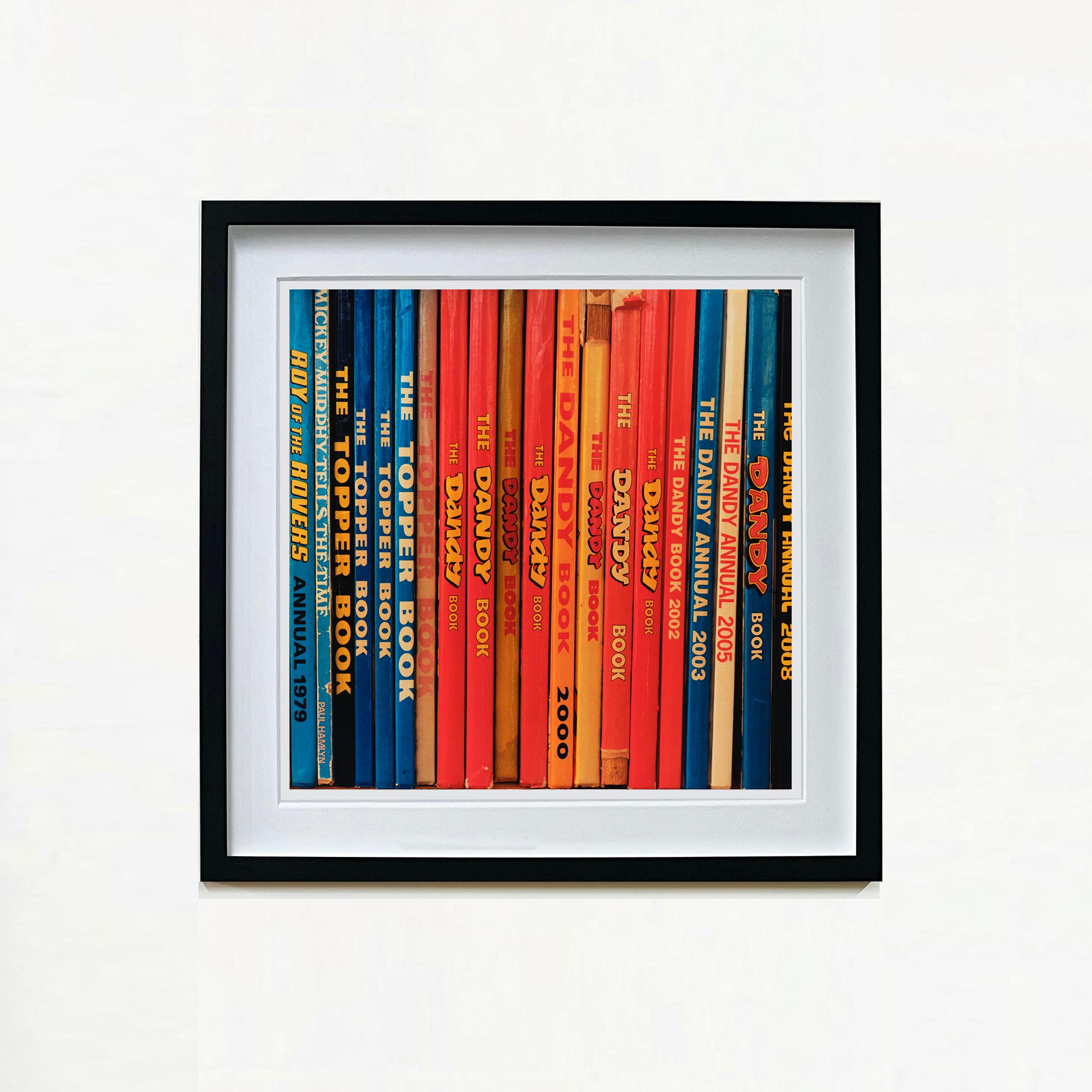 The Rovers, Burnham Market, Norfolk - Vintage book spines multicolor photograph - Photograph by Richard Heeps