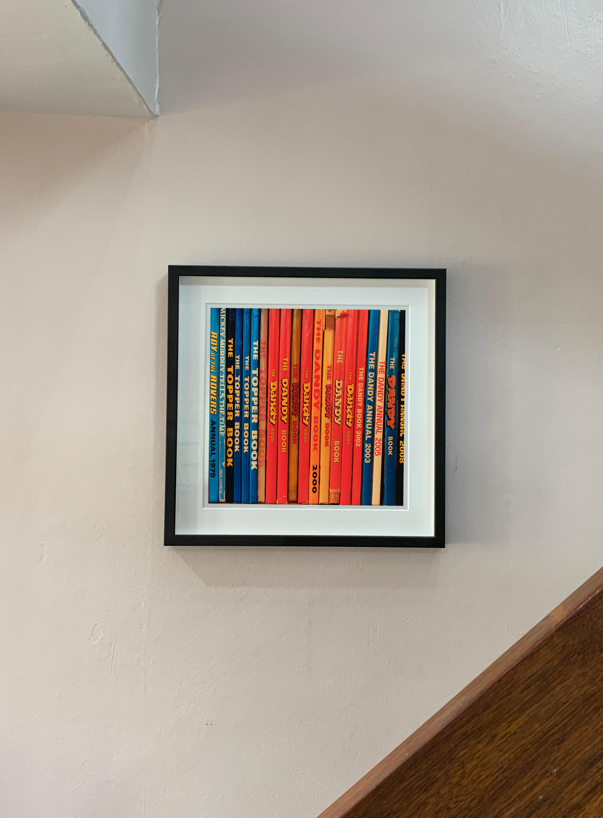 The Rovers, Burnham Market, Norfolk - Vintage book spines multicolor photograph - Red Color Photograph by Richard Heeps