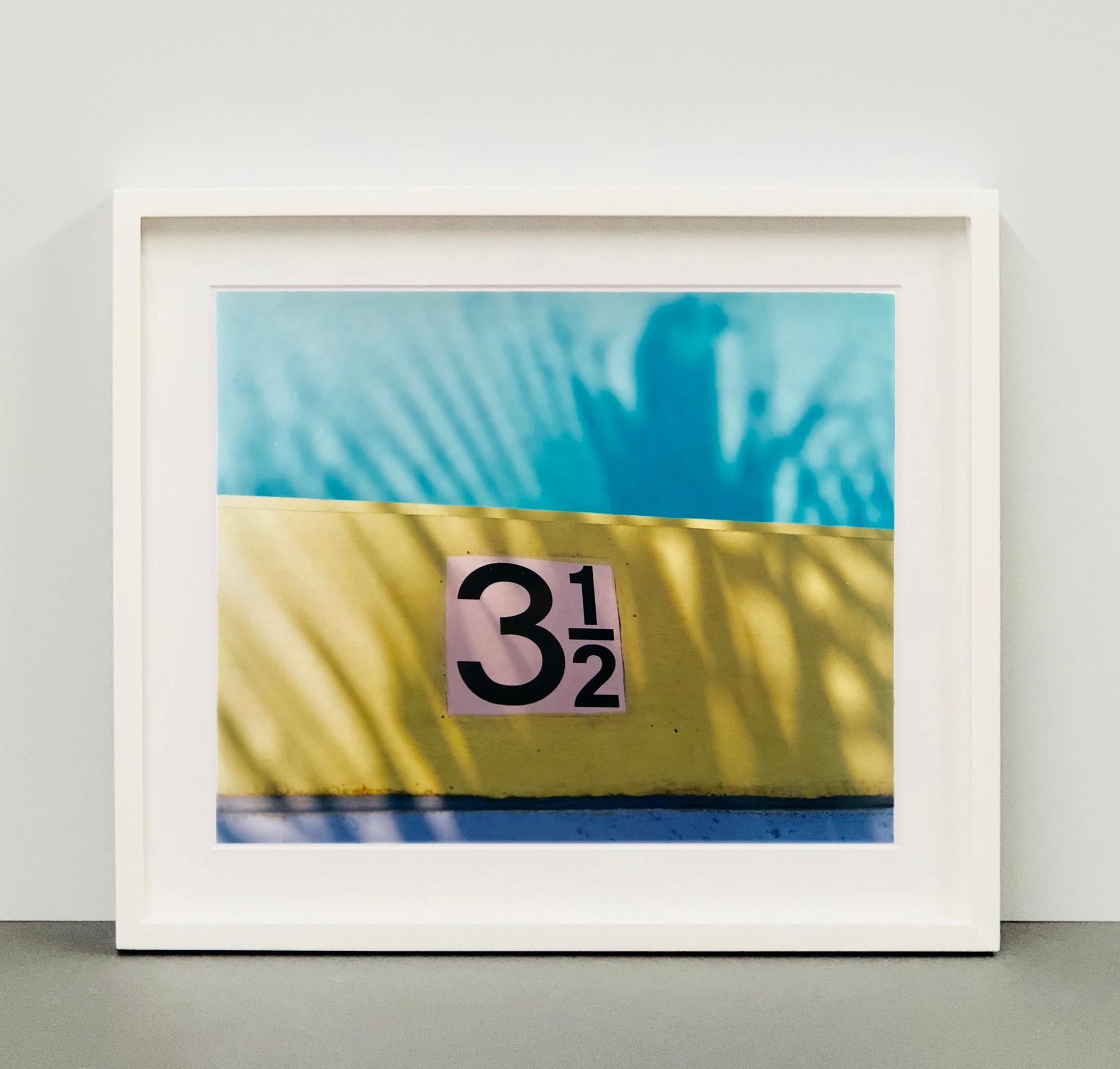 Three & a Half Feet, Palm Springs, California - Palm print color photography - Photograph by Richard Heeps