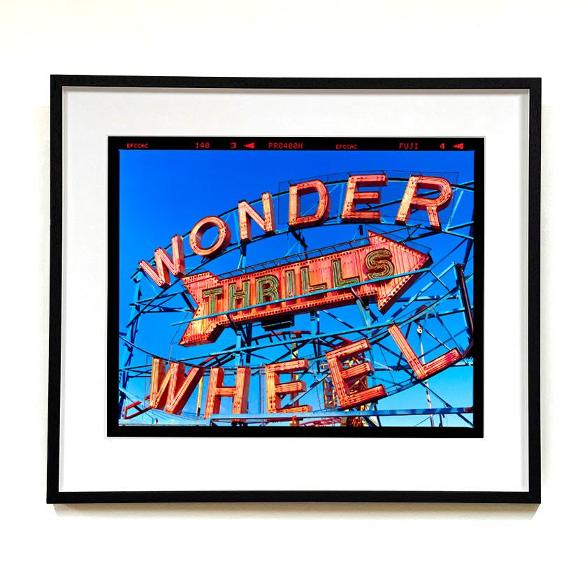 Thrills, Coney Island, New Your - American Colour Typography Photography - Print by Richard Heeps