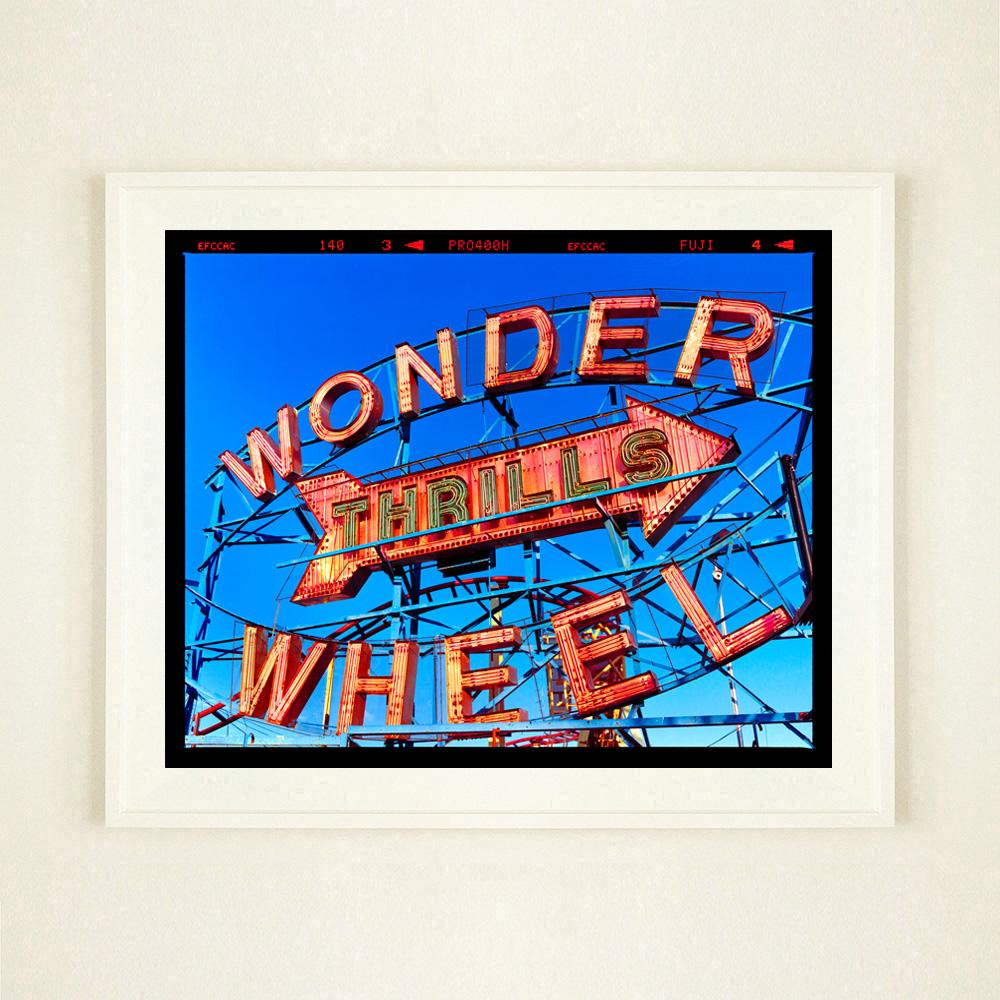 Thrills, Coney Island, New Your - American Colour Typography Photography - Contemporary Print by Richard Heeps