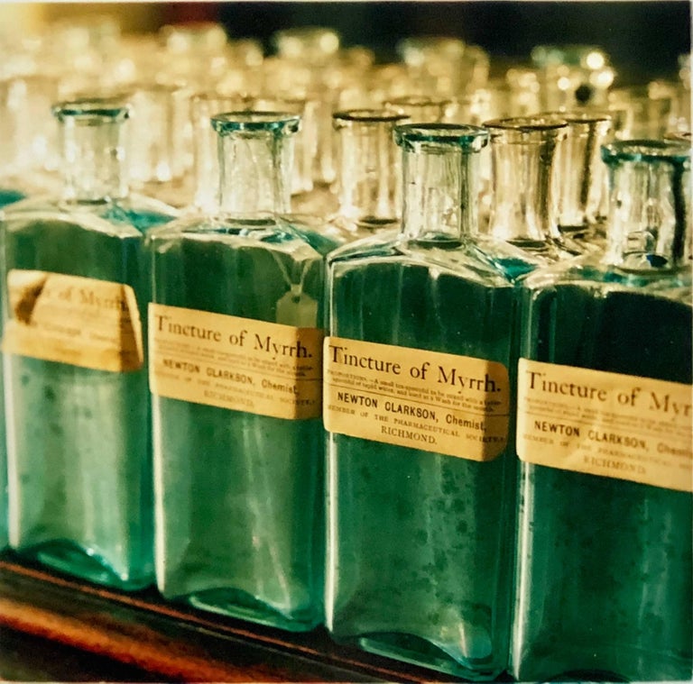 Tincture of Myrrh, part of Richard Heeps' 'Forward to the Past' series, he was commissioned to photograph Preston Hall Museum before it went through regeneration. The works captured have a beautiful tone and sense of nostalgia. These turquoise green