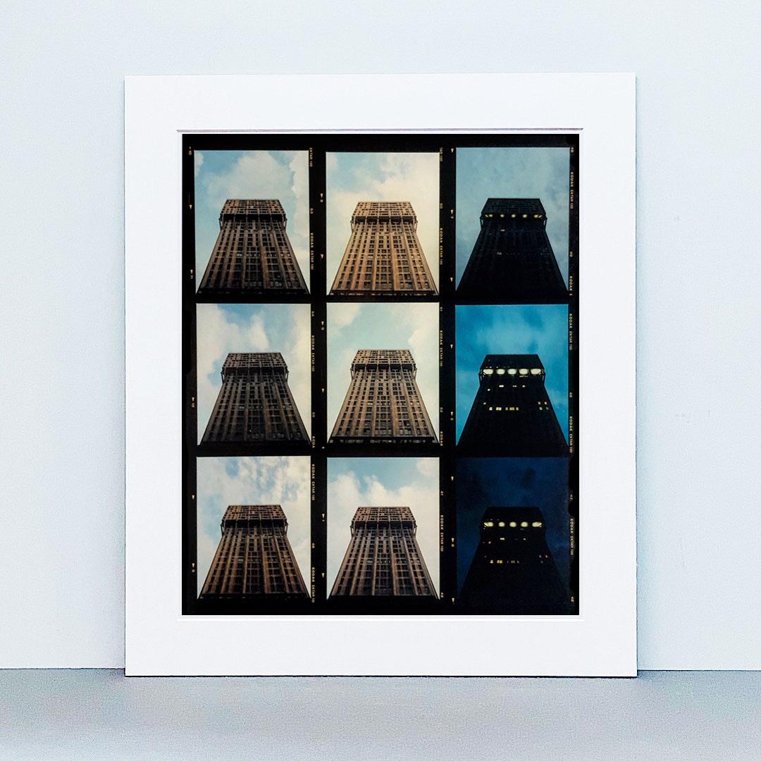 Torre Velasca Time Lapse, Milan - Italian architectural color photography - Black Print by Richard Heeps